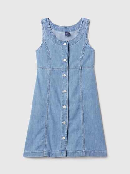 Mavi Archive Button Denim Mini Elbise