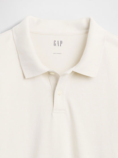 Bej Heavyweight Jersey Polo T-shirt