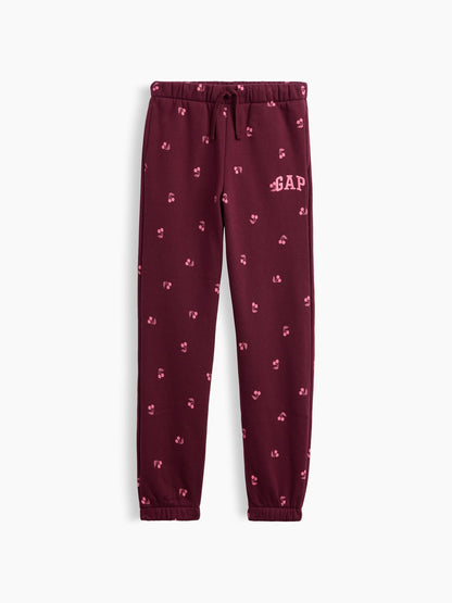 Bordo Relaxed Gap Logo Eşofman Altı