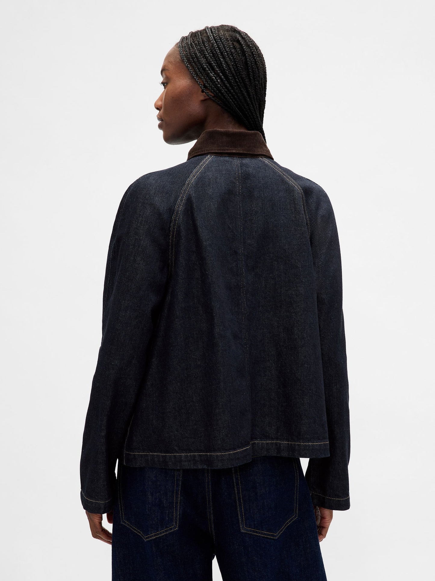 Lacivert Ultrasoft Denim Swing Chore Ceket