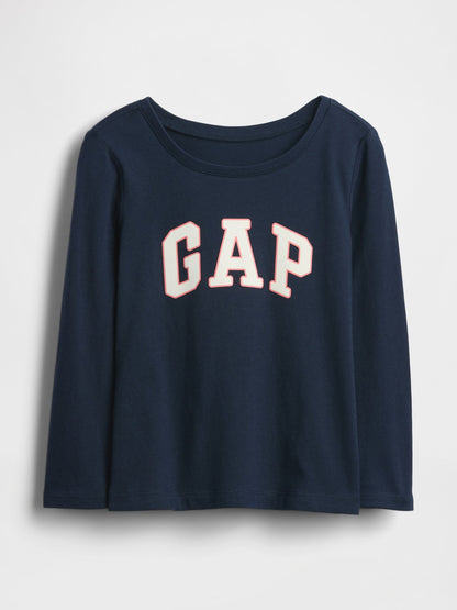 Lacivert Gap Grafik Baskılı T-shirt