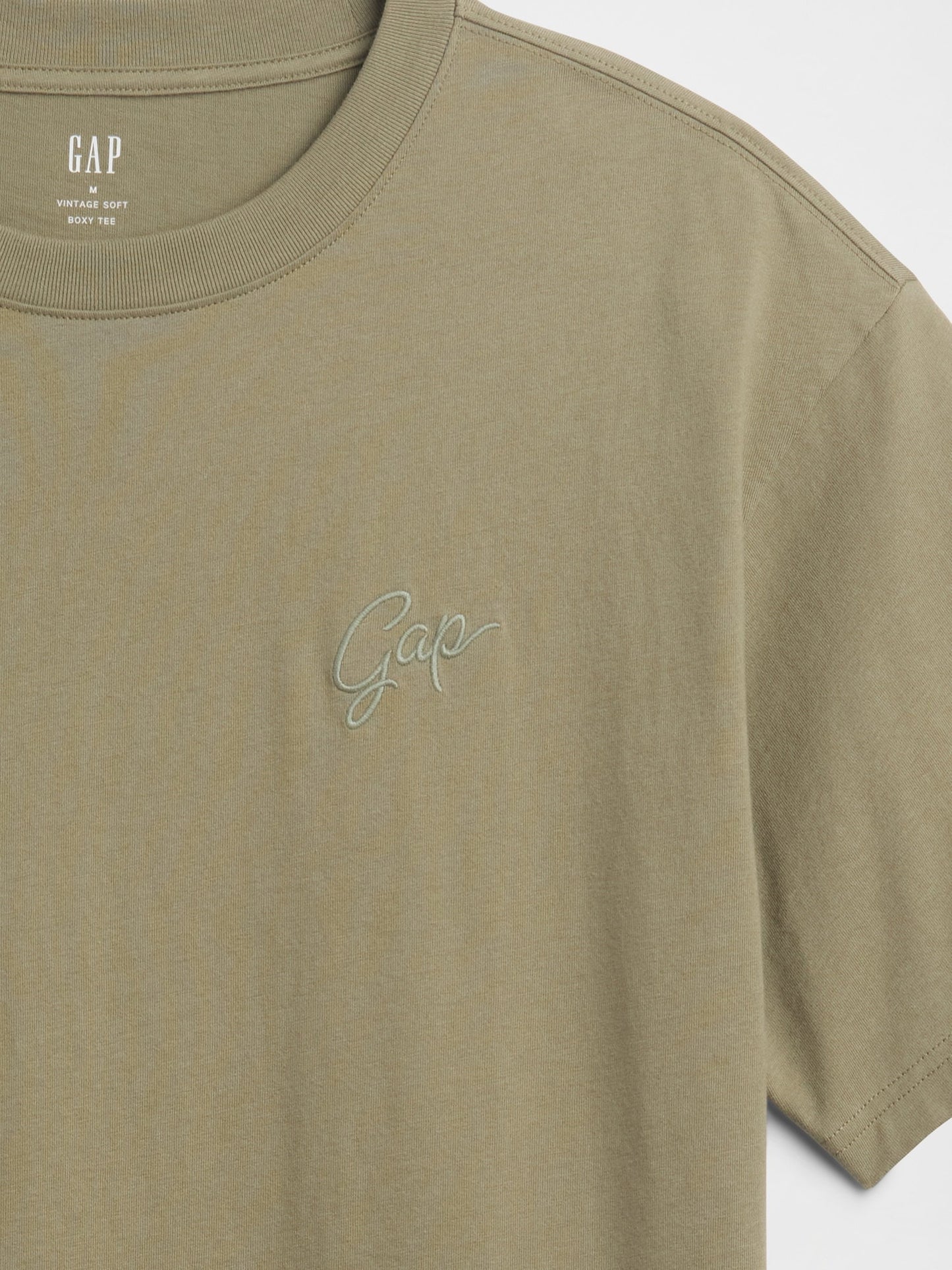 Haki Vintagesoft Boxy Gap Logo T-shirt