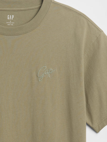 Haki Vintagesoft Boxy Gap Logo T-shirt
