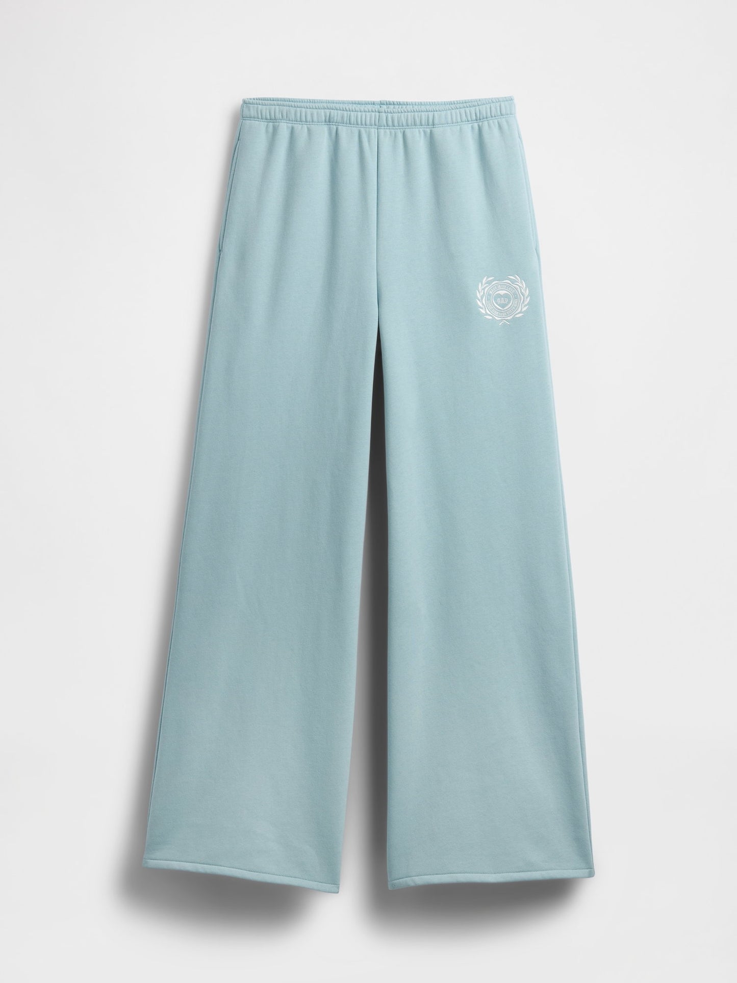 Açık Mavi High Rise Vintagesoft Heart Logo Baggy Eşofman Altı