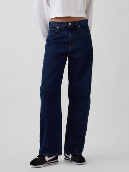 Mavi High Rise Barrel Jean Pantolon