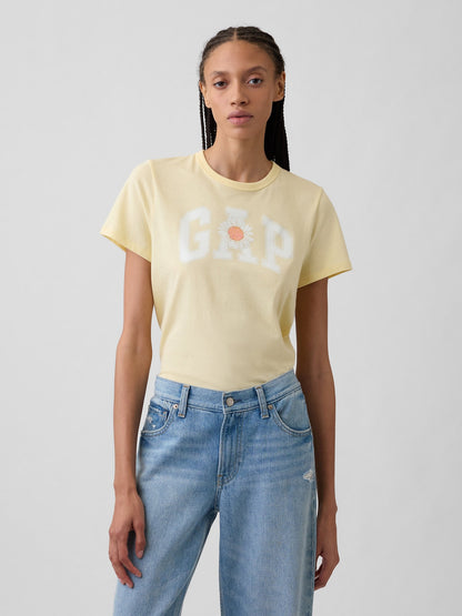 Sarı Favorite Grafik Baskılı T-shirt