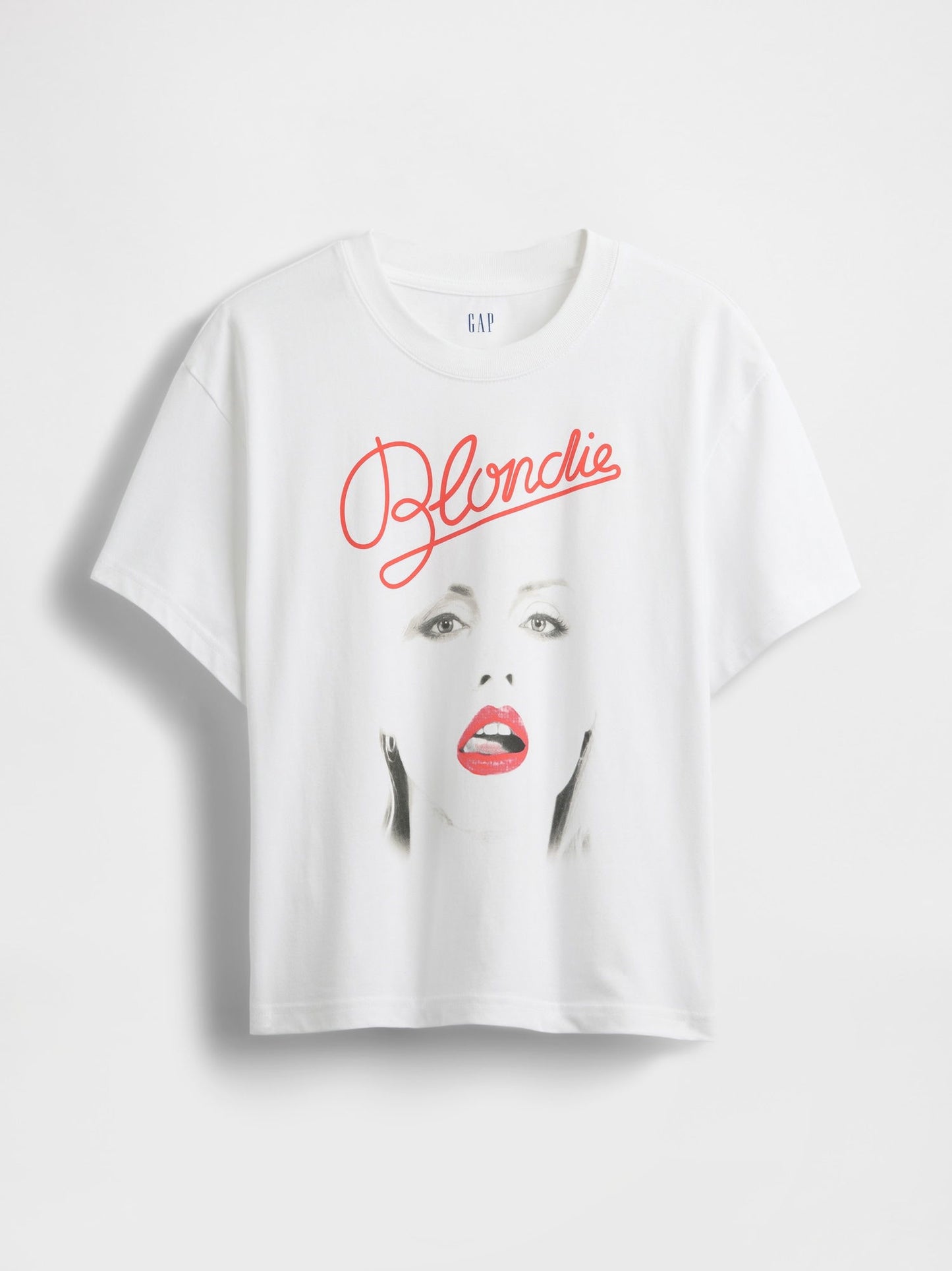 Beyaz Organik Pamuk Grafik T-shirt