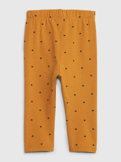 Turuncu Desenli Organik Pamuk Mix And Match Legging Tayt