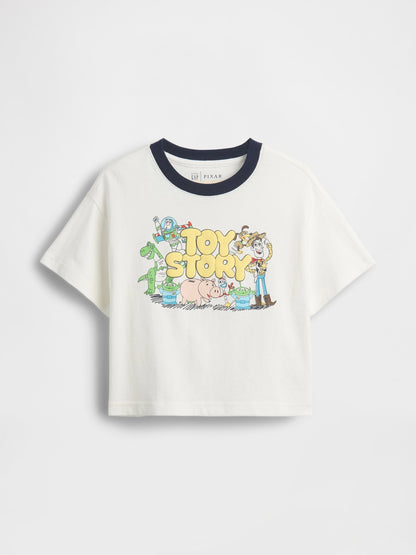 Beyaz Oversized Grafik Baskılı T-shirt