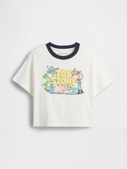 Beyaz Oversized Grafik Baskılı T-shirt