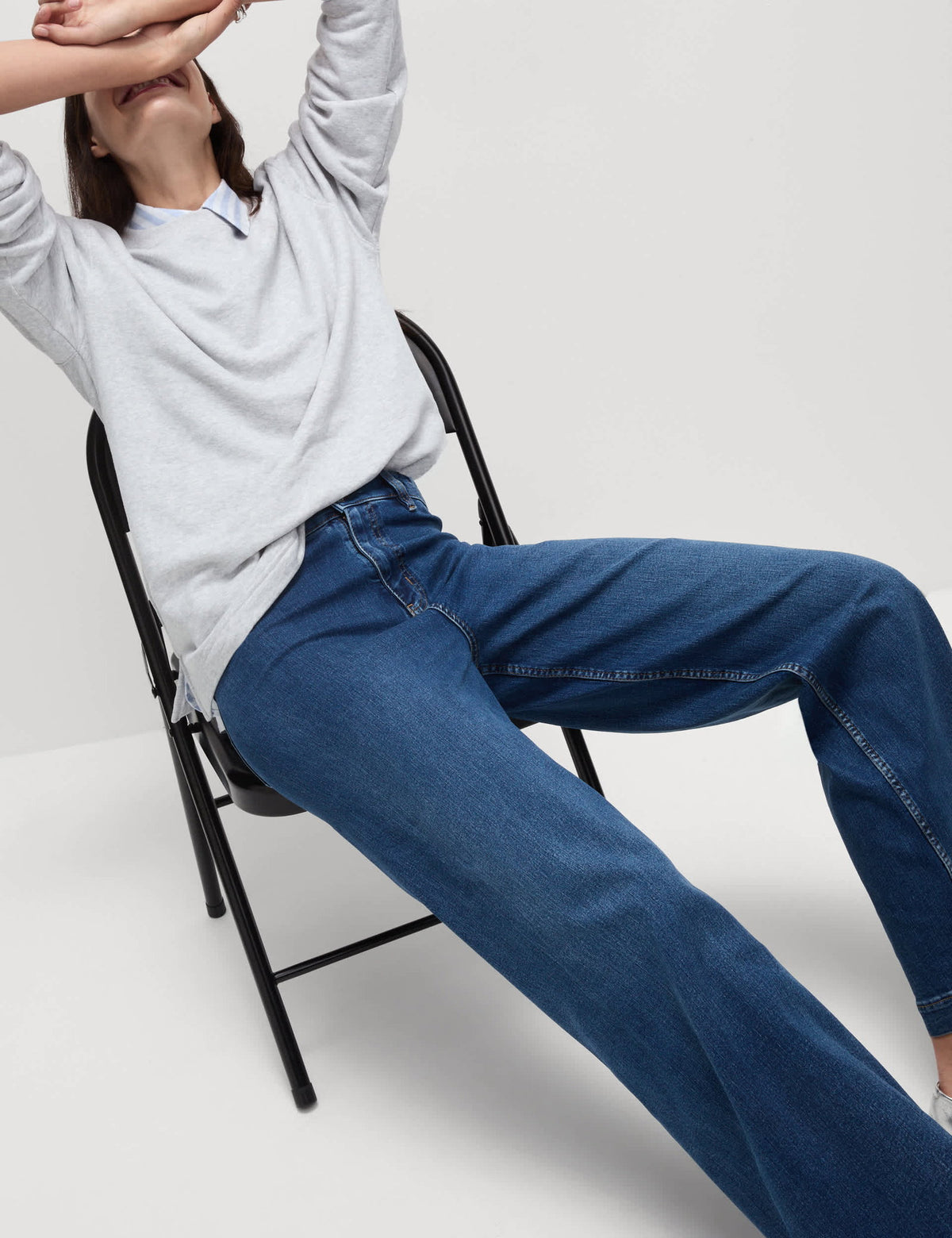 Yüksek Bel Wide Leg Grazer Jean
