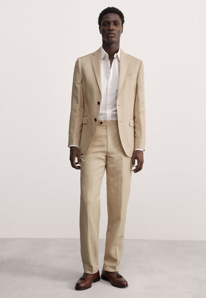 Tailored Fit Keten Ipek Pantolon