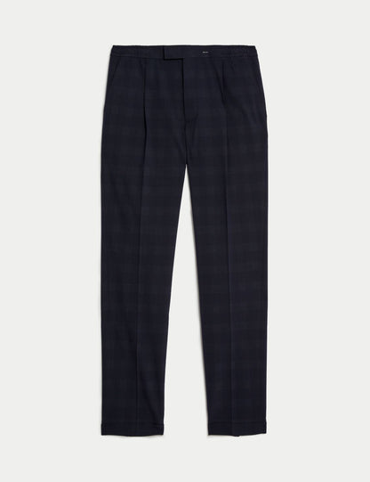 Tailored Fit Ekose Desenli Pantolon