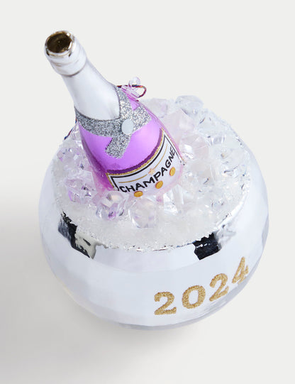Cam Disco 2024 Şampanya Yılbaşı Süsü