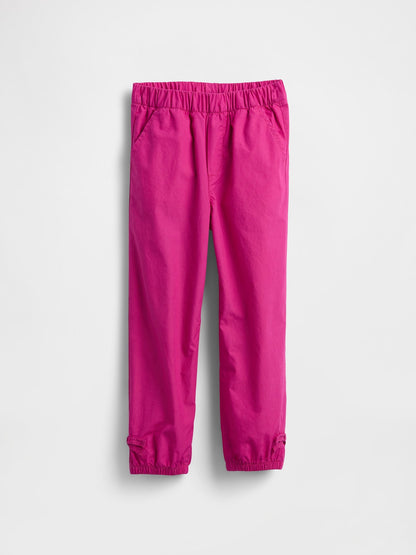 Pembe Desenli Paraşüt Kumaş Kargo Pantolon