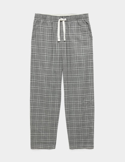 Pamuklu Kareli Pijama Altı