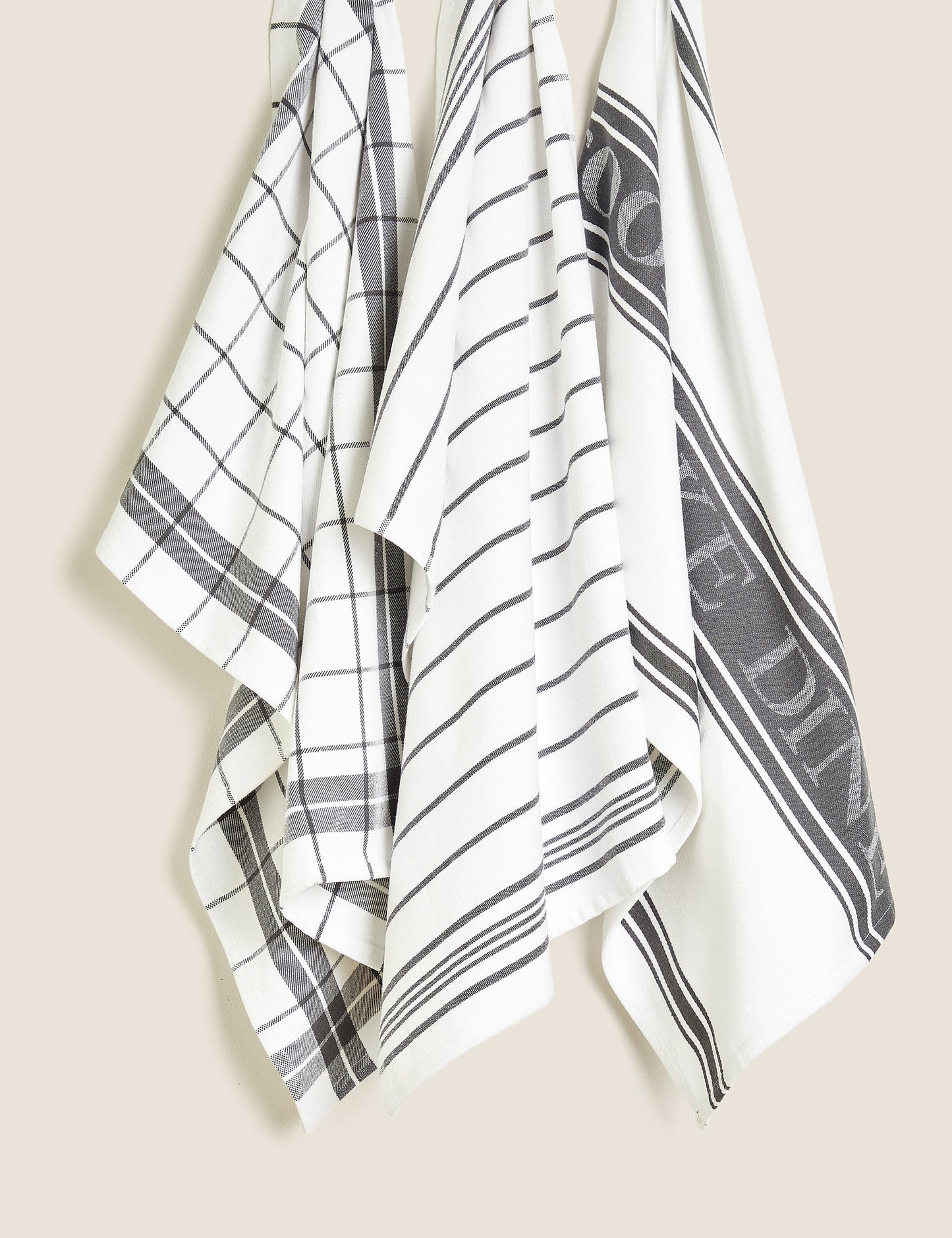 3’lü Pamuk Karışımlı Çizgili Mutfak Kurulama Bezi
