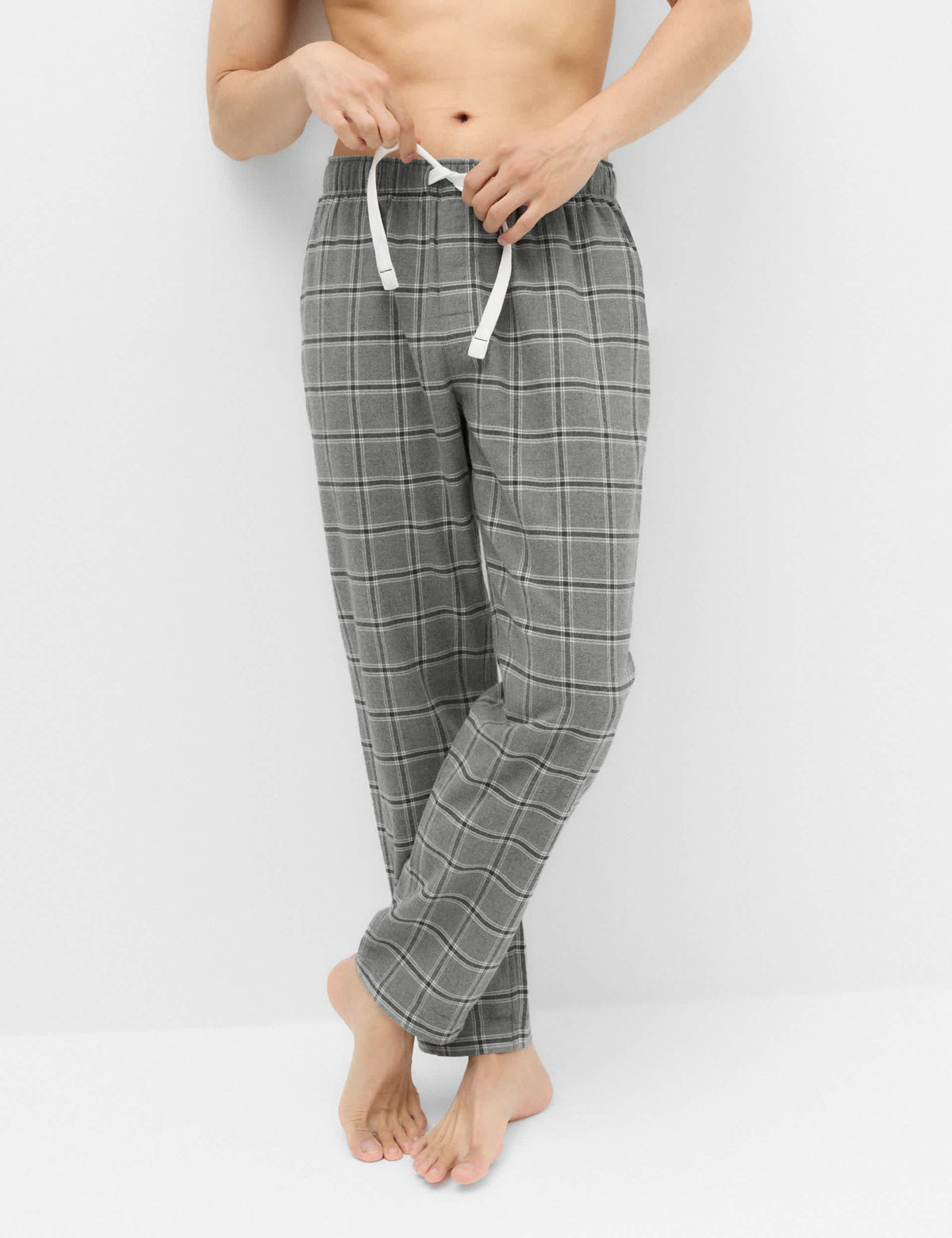 Pamuklu Kareli Pijama Altı