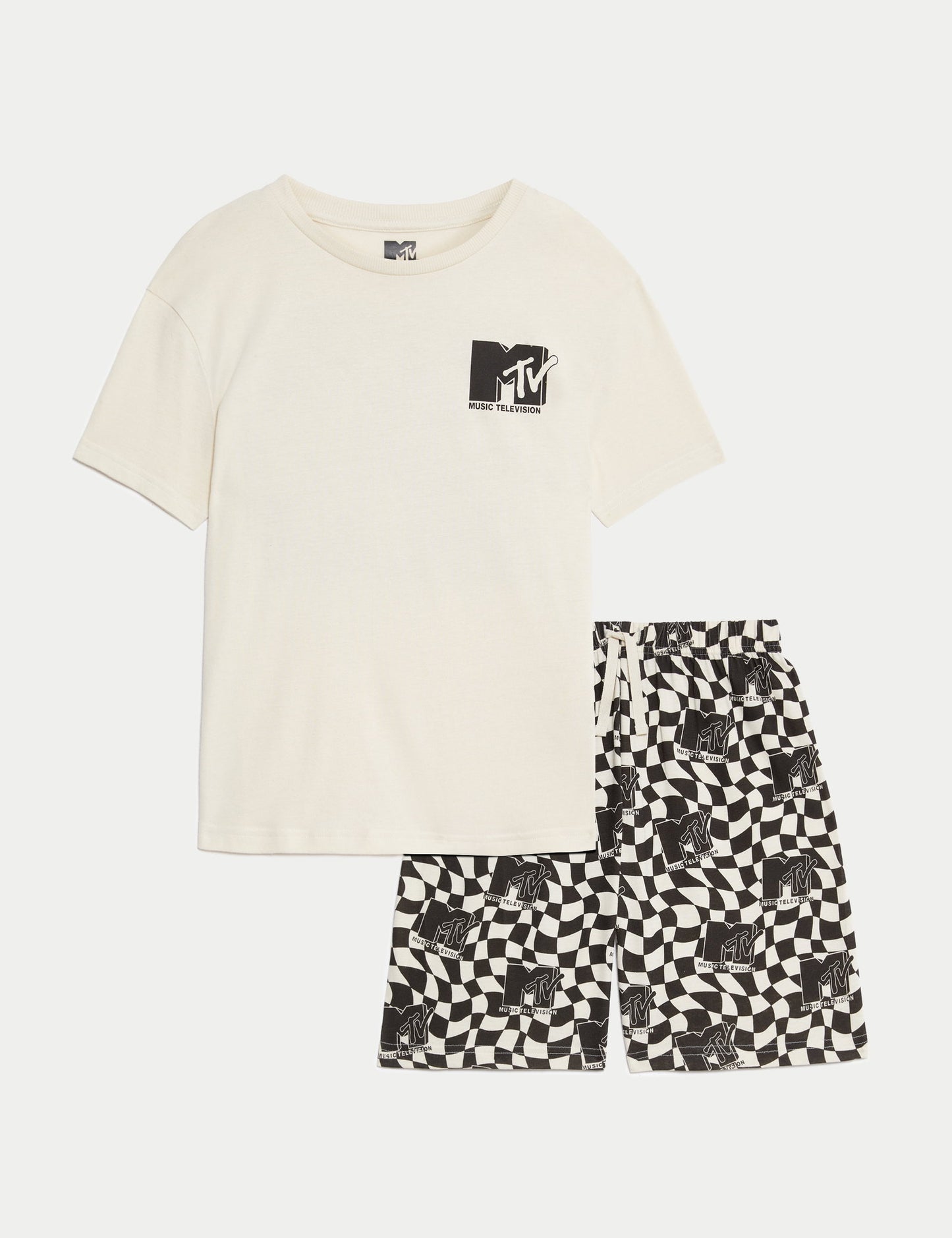 Saf Pamuklu Mtv:trade_mark: Baskılı Çocuk Pijama Takımı (6-16 Yaş)