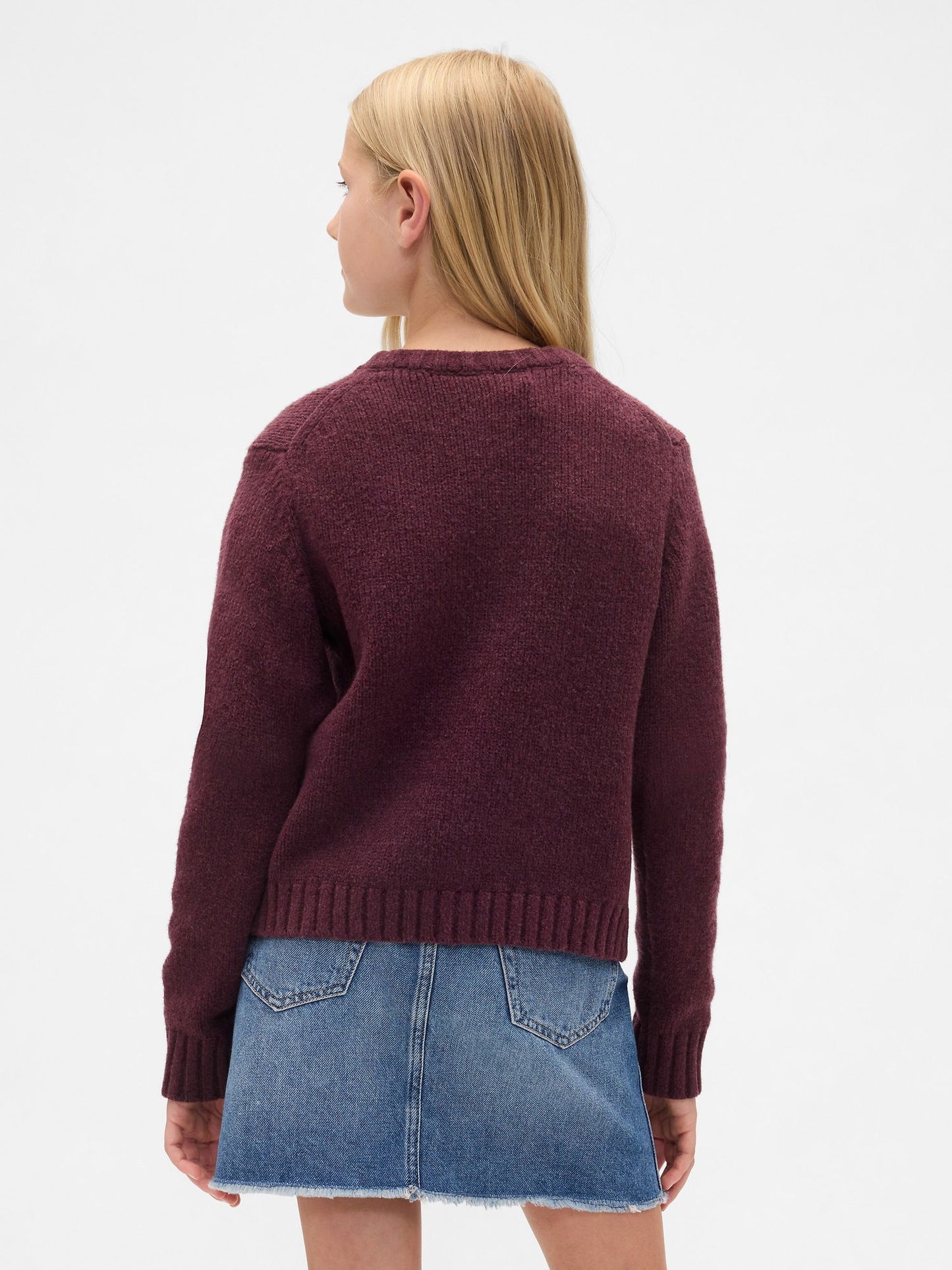 Bordo Cashsoft Gap Logo Hırka