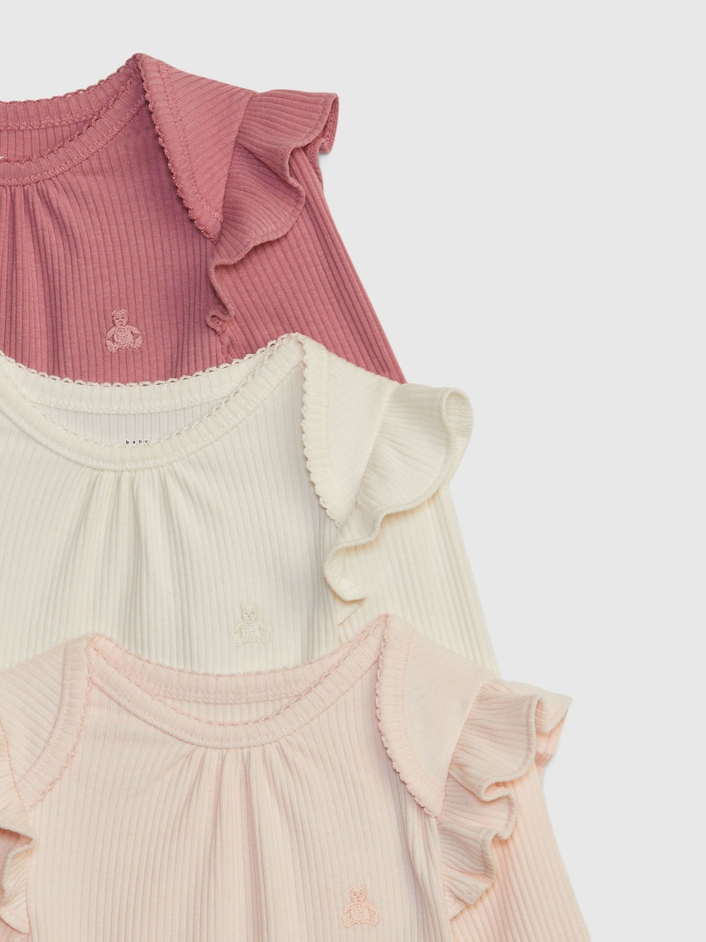 Bej First Favorites Tinyrib 3'lü Bodysuit Seti