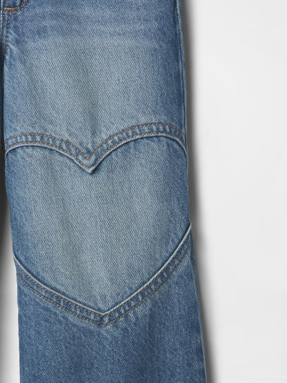 Mavi Wide-leg Kalpli Jean Pantolon