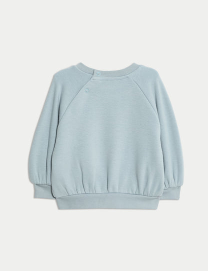 Pamuk Karışımlı Sweatshirt (0–3 Yaş)