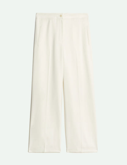 Yün Karışımlı Wide Leg Pantolon