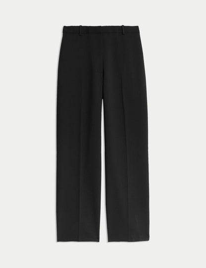 Yüksek Bel Straight Leg Pantolon