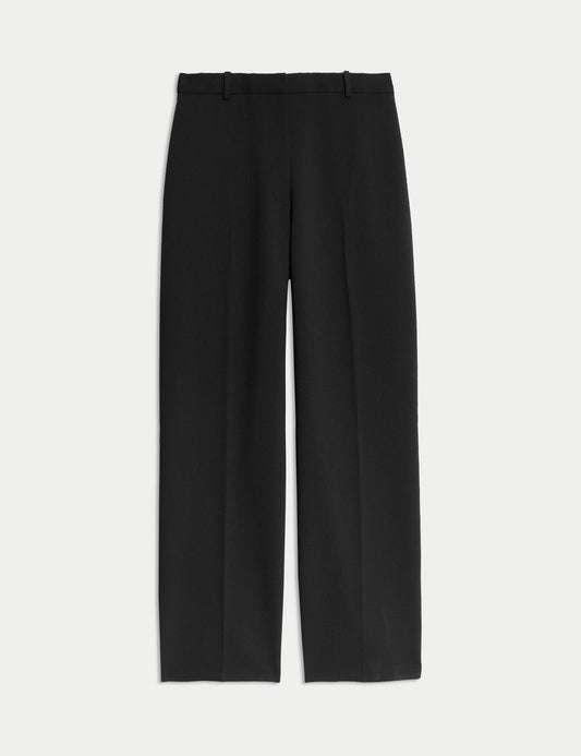 Yüksek Bel Straight Leg Pantolon