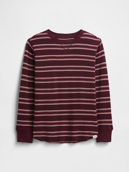 Bordo Stripe Waffle-knit T-shirt
