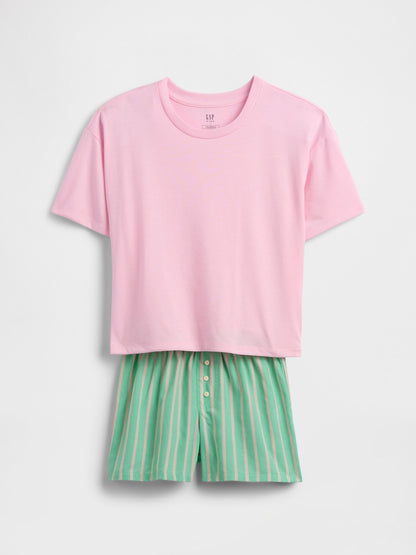 Çok Renkli Kids %100 Geri Dönüştürülmüş Pijama Takımı