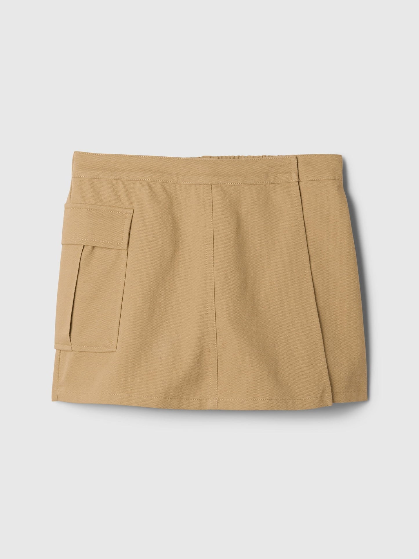 Kahverengi Utility Wrap Şort Etek