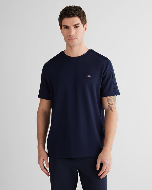 Gant Erkek Lacivert Regular Fit T-shirt