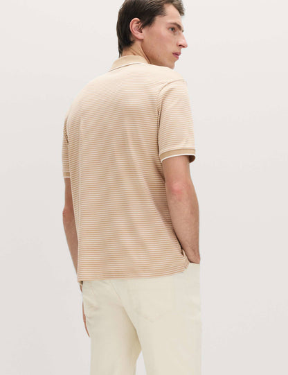 Çizgili Polo Yaka T-shirt