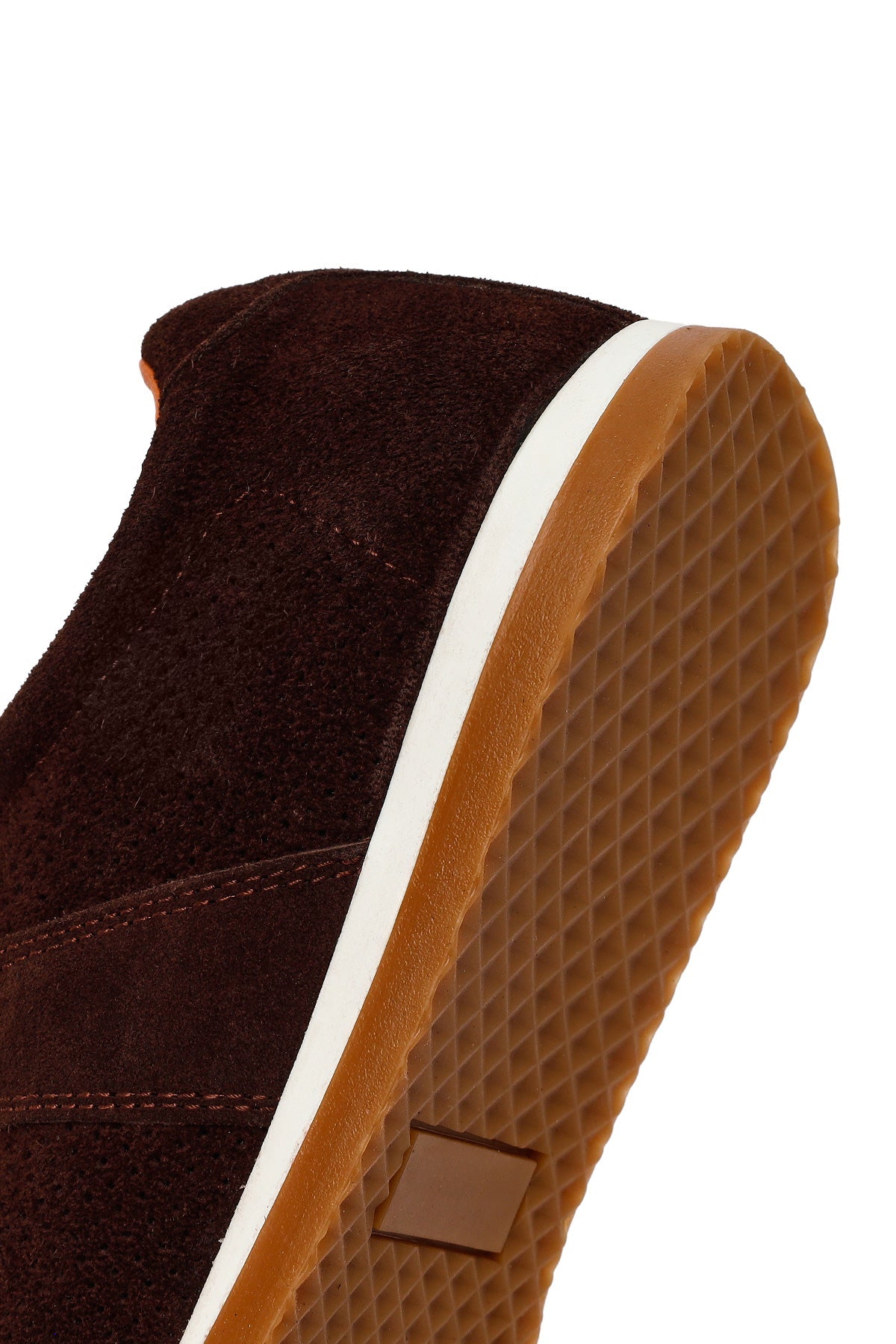 Erkek Kahverengi Bağcıklı Süet Deri Sneaker