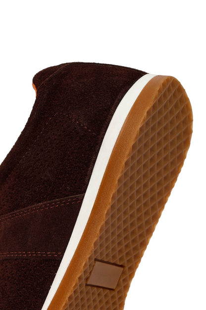 Erkek Kahverengi Bağcıklı Süet Deri Sneaker