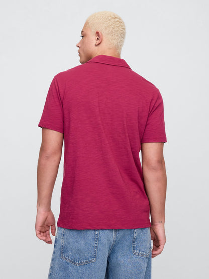 Koyu Pembe Cepli Polo T-shirt