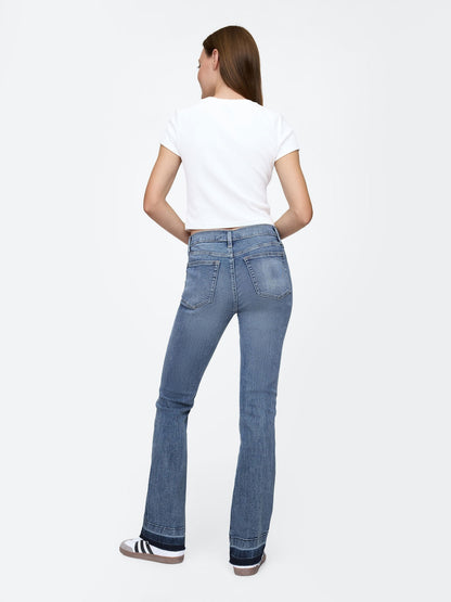 Açık Mavi Mid Rise Universal Baby Boot Jean Pantolon