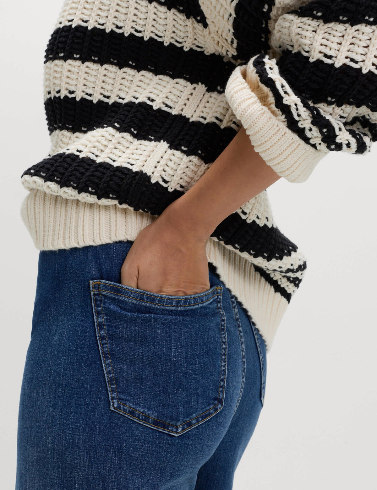 Yüksek Bel Wide Leg Grazer Jean