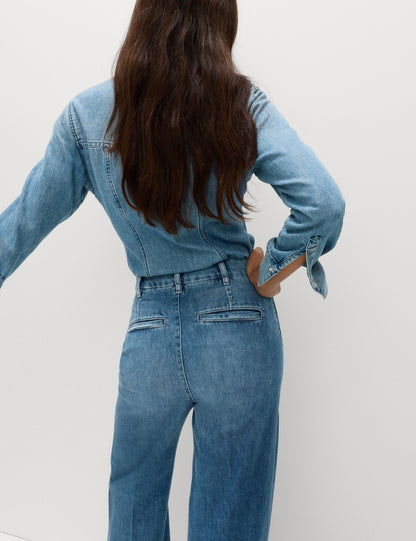 Wide Leg Denim Pantolon