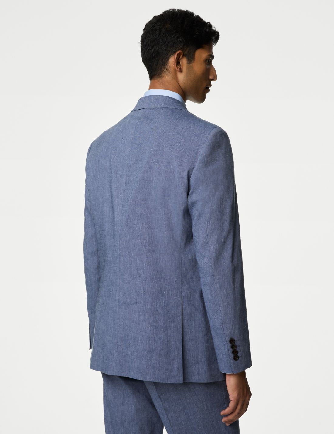 Tailored Fit Klasik Keten Ceket