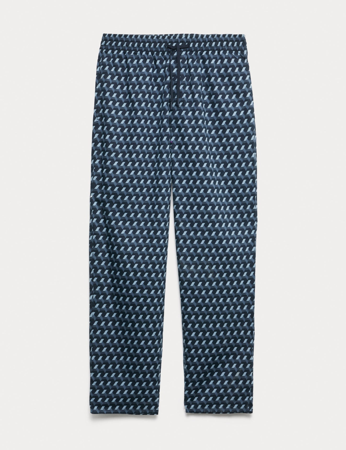 Pamuk Karışımlı Geometrik Baskılı Pijama Altı