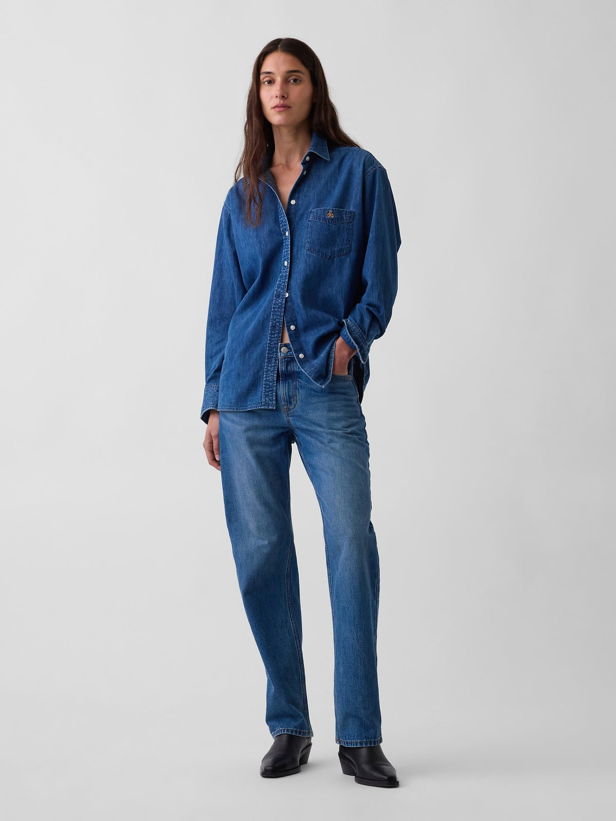 Mavi Denim Big Gömlek