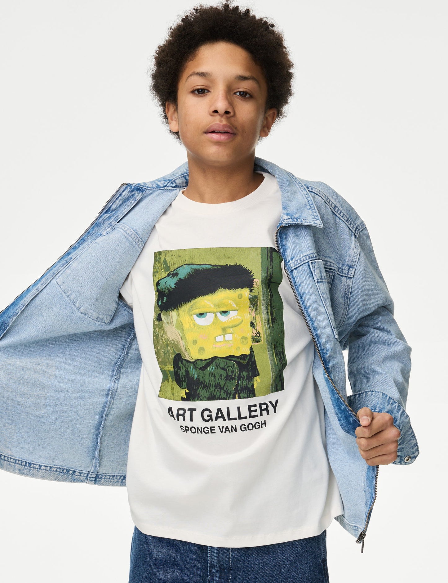 Saf Pamuklu Spongebob Karepantolon:trade_mark: Tişört (6–16 Yaş)