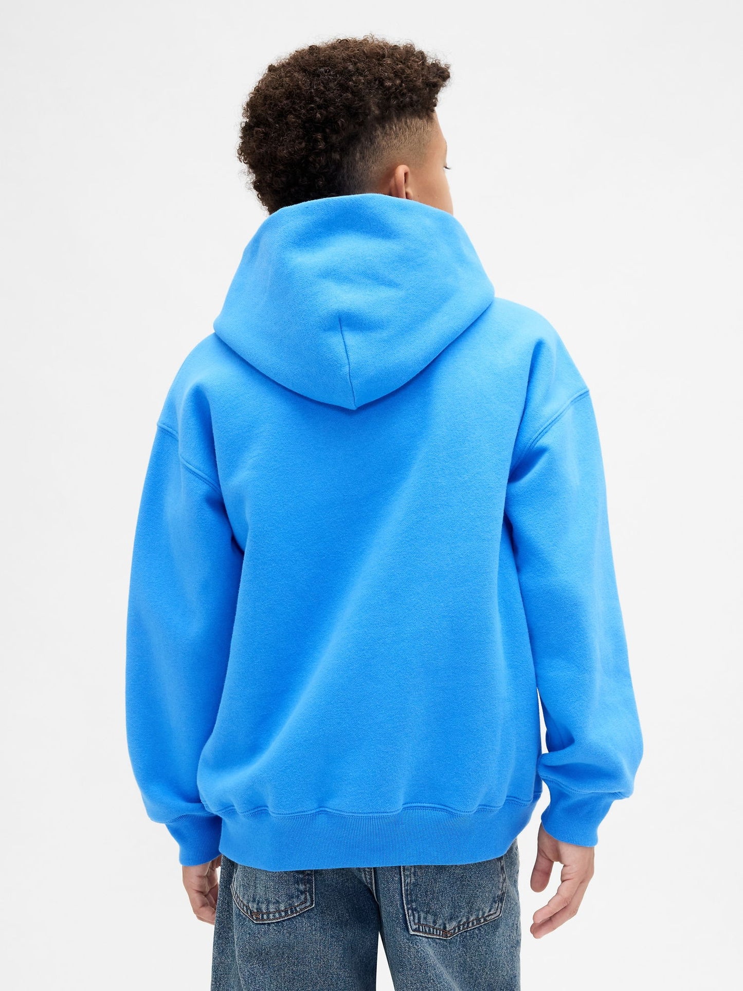 Açık Mavi Vintagesoft Relaxed Logo Sweatshirt