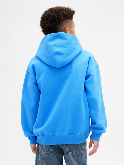 Açık Mavi Vintagesoft Relaxed Logo Sweatshirt