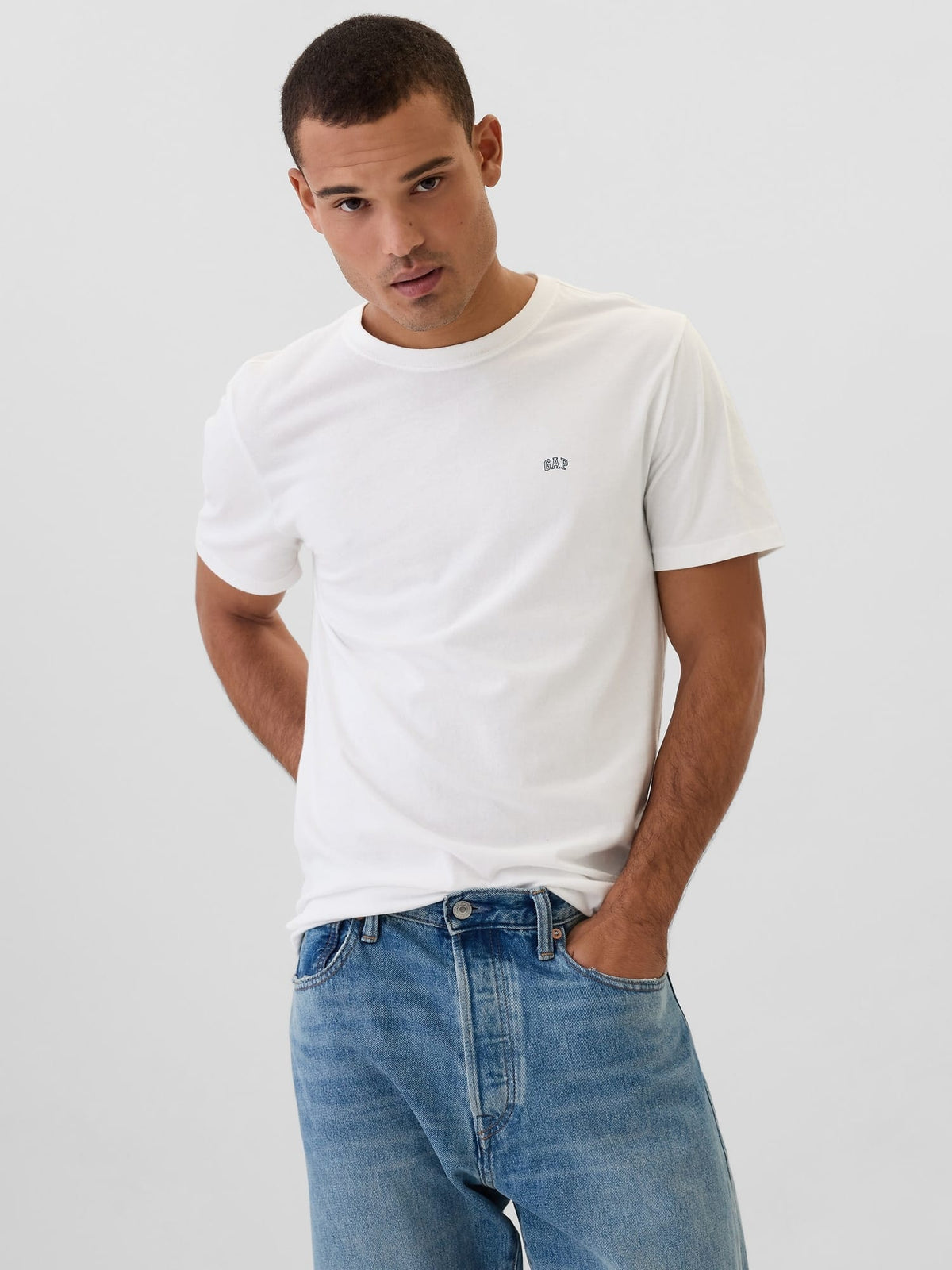 Lacivert Gap Logo Everyday Soft T-shirt