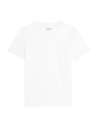 Saf Pamuklu 2'li Kısa Kollu T-shirt (2-16 Yaş)