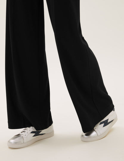 Wide Leg Örme Pantolon